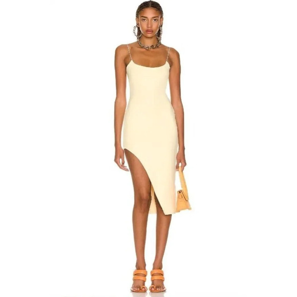 ALIX NYC Hirst Dress in Canary Large New Womens Bodycon Stretchy Cocktail - Picture 14 of 16